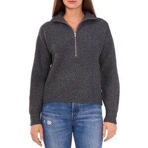 Vince Camuto Half Zip Pullover Soft Knit Sweater